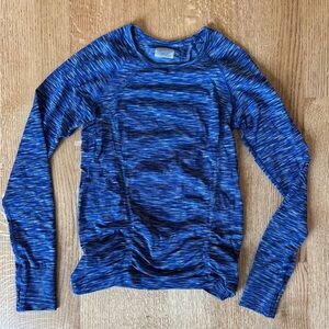 Athleta Striped Blue Performance Top